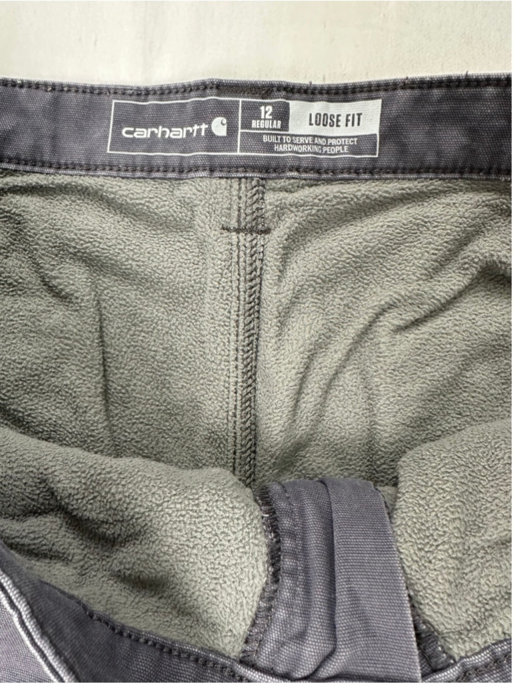 Carhartt Women’s 12 Regular Loose Fit Fleece Lined Canvas Carpenter Work Pants - Picture 4 of 13